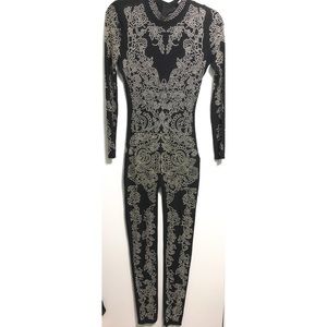 AKIRA Shear Studded Bodysuit
